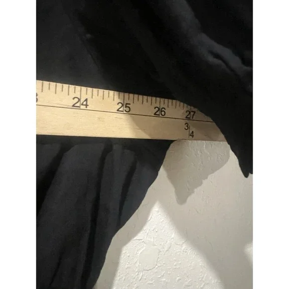 New Old Navy Top Black 4X Babydoll Poet Boho Cottagecore Vacation Prairie - Picture 5 of 8